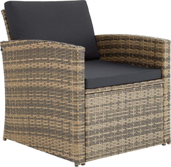 Actual product image tectake Rattan Lounge Lucca
