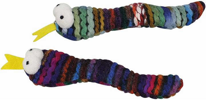 Actual product image Nobby Wool snake (Cat ball toy)