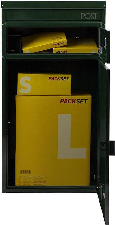 Produktbild SafePost 65 Briefkasten mit Paketfach racinggreen