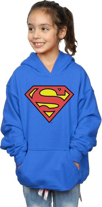 Actual product image Girls Superman Logo Hoodie (152, 158)