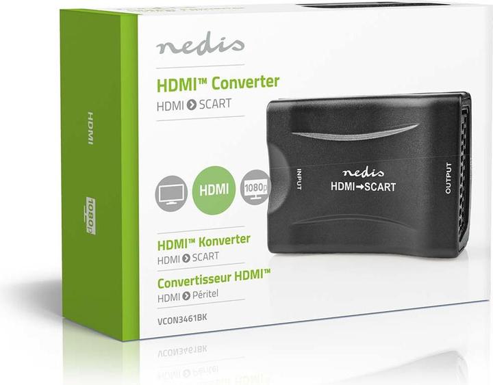 Immagine prodotto Nedis Convertitore HDMI ™ Ingresso HDMI™ Jack SCART 1-Way 1080p 1.2 Gbps ABS Nero
