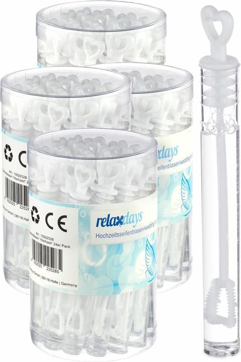 Image du produit Relaxdays Bulles de savon mariage