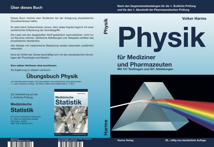 Immagine prodotto Physik für Mediziner und Pharmazeuten (Tedesco, Volker Harms, Dr Volker Harms, 2022)