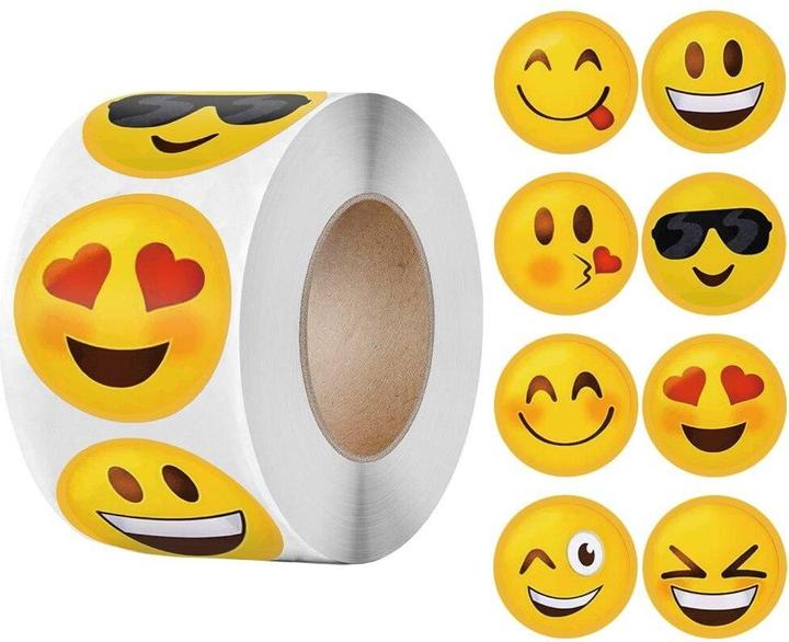 Actual product image JTI Stickers - Smileys - 500 pieces - roll