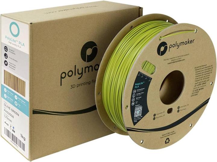 Produktbild Polymaker PolyLite PLA (PLA, 1.75 mm, 1000 g, Grün)