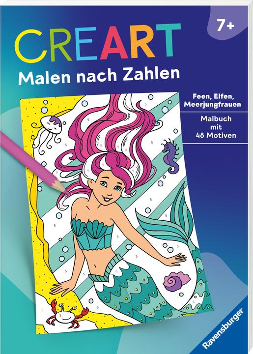 Produktbild Ravensburger CreArt Malen nach Zahlen ab 7: Feen, Elfen, Meerjungfrauen
