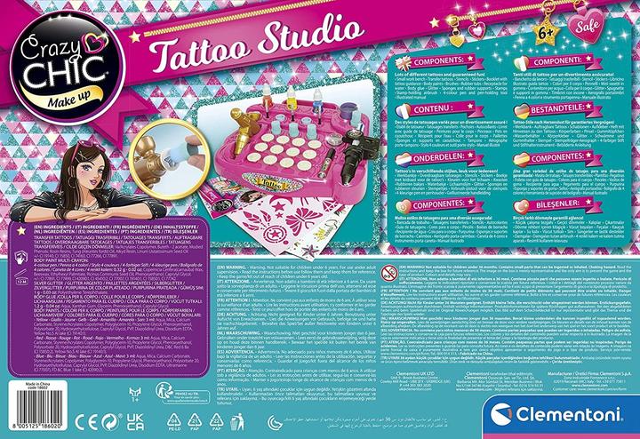 Immagine prodotto Clementoni Giocattolo creativo Crazy Chic tattoo studio - set regalo