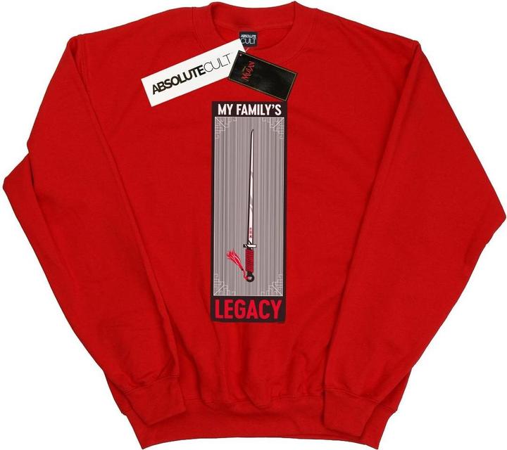 Actual product image Disney Girls Mulan Movie Legacy Sword Sweatshirt (104)