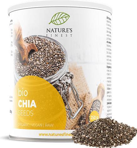 Immagine prodotto Nature's Finest Semi di chia organici, neri, vegani (1 Pezzo/i, Polvere, 250 g)