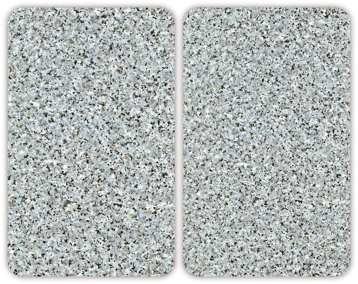 Wenko Plaque de recouvrement en verre Universal Mod. Granit, set de 2 pièces pour tous les types de
