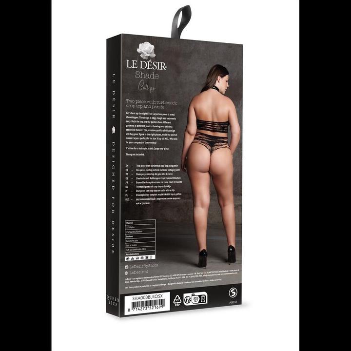 Actual product image Le Désir Carpo XLVI - Two Piece with Turtleneck, Crop Top and Pantie - Plus Size (One size)