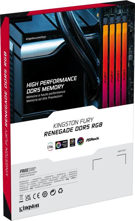 Produktbild Kingston FURY Renegade RGB (2 x 48GB, 0.01 MHz, DDR5-RAM, DIMM)