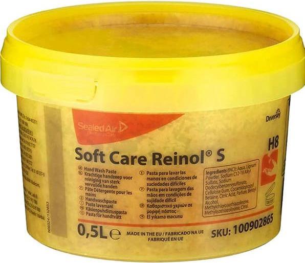 Image du produit Reinol Diversey 100902865 Soft Care S, Pâte lavante pour les mains avec abrasif naturel, 0,5 L (500 ml)