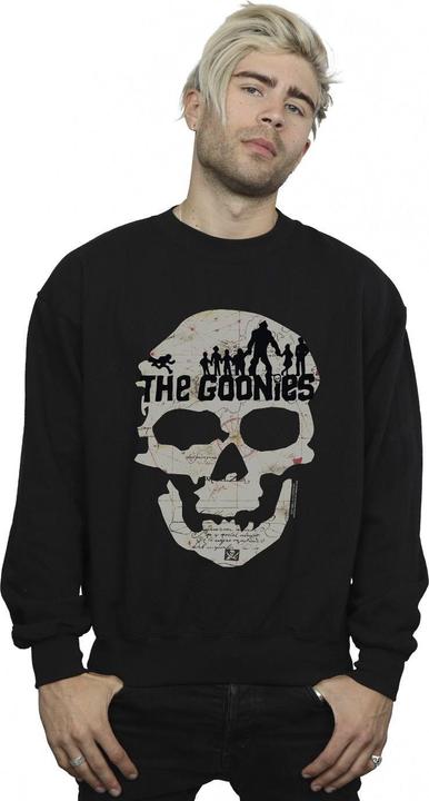 Actual product image Universal Textiles Mens Map Skull Sweatshirt (S)