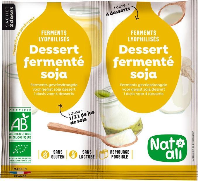 Actual product image Natali Ferment pour dessert au soja