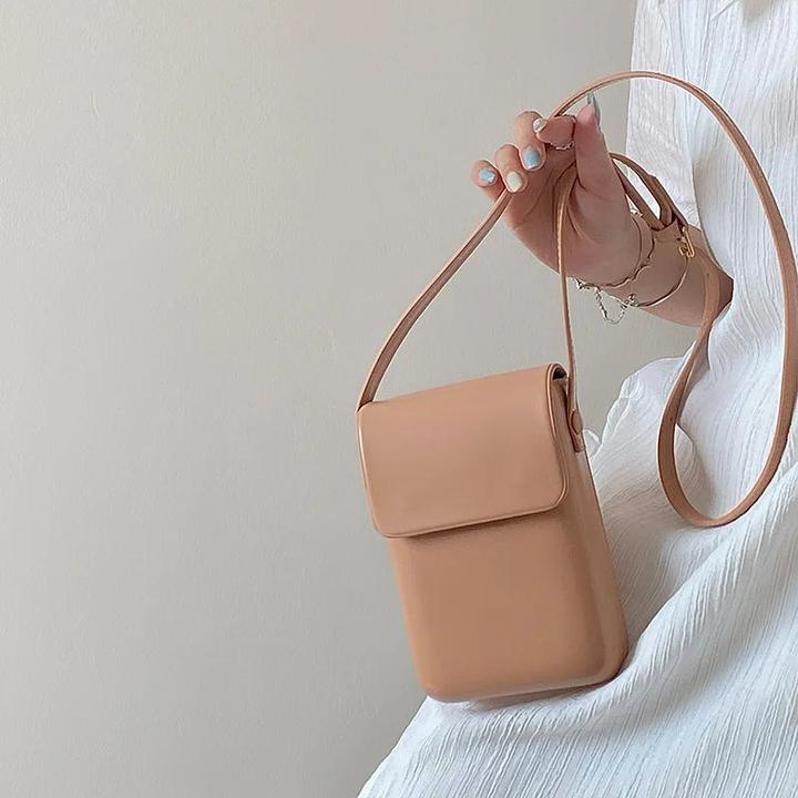 Produktbild Only-Bags.Store Klappe Crossbody Taschen Mini PU Leder Schultertaschen und Handtaschen Telefon Einfache feste