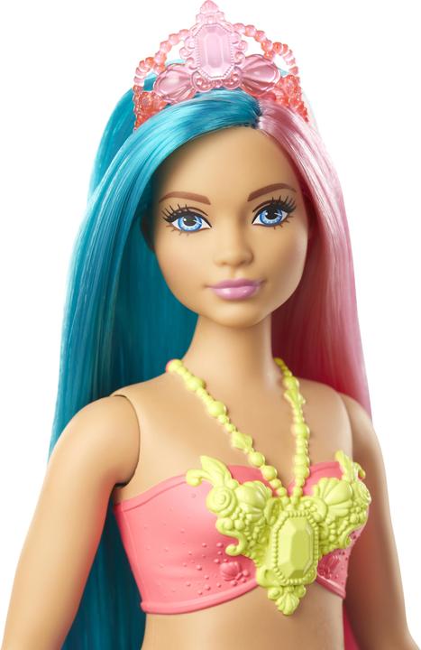 Produktbild Barbie Dreamtopia Meerjungfrau Puppe (türkis- und pinkfarbenes Haar)