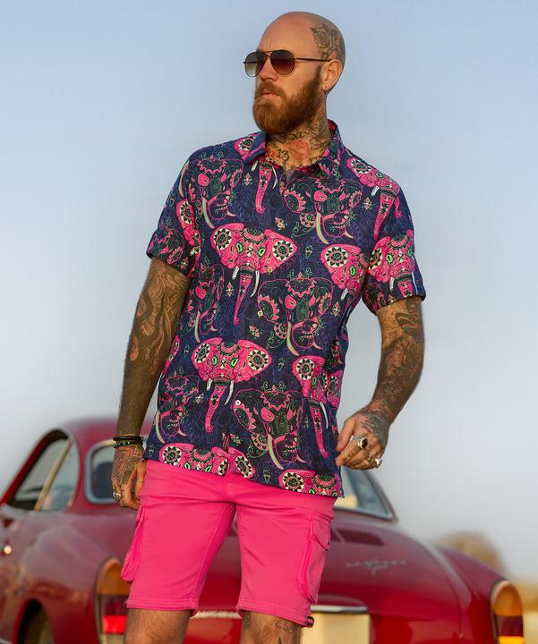 Produktbild Joe Browns Elephant Print Statement Short Sleeve Shirt (XL)