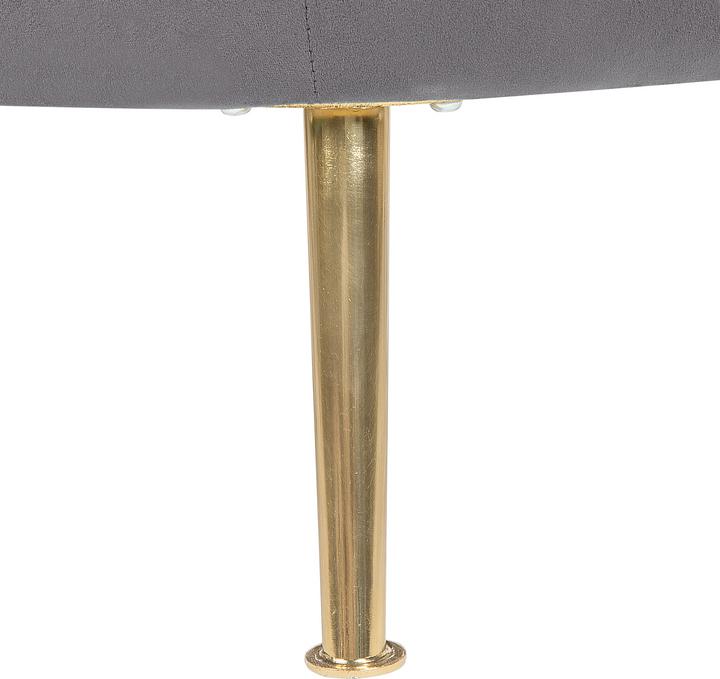 Actual product image Beliani LANGA chair in grey velvet