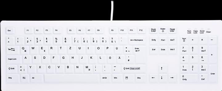 Produktbild Active Key AK-C8100F-UVS-B/GE- IP68 vollversiegelt - schwarz (schwarze Membran) - deutsch (DE, Kabelgebunden)