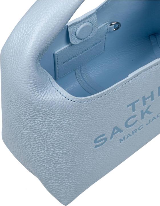 Actual product image Marc Jacobs the mini sack bag in leather color light blue