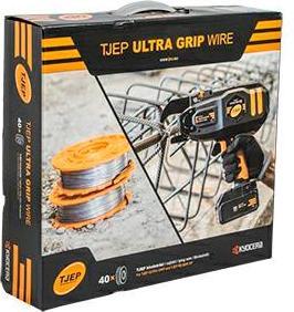 Image du produit TJEP Fil d'attache 40 rouleaux Ultra Grip, galvanisé, 0,8mm x 100m