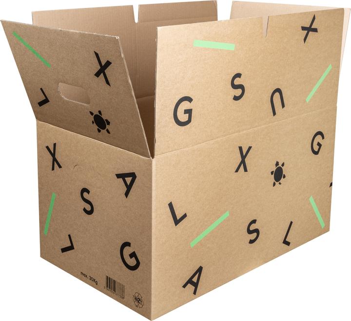 Actual product image Galaxus Moving box (set of 10) (56 x 35 x 30 cm, 60 l)