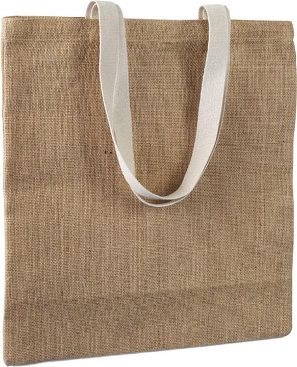Actual product image MidOcean Juhu Plain Jute Shopper Bag