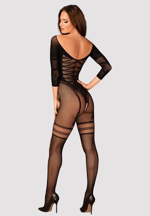 Actual product image Obsessive Mesh Catsuit - Black (S, M, M/L)