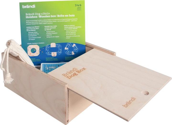 Image du produit Brändi Dog Box en bois 3in1 (Allemand, Français, Italien, Anglais)