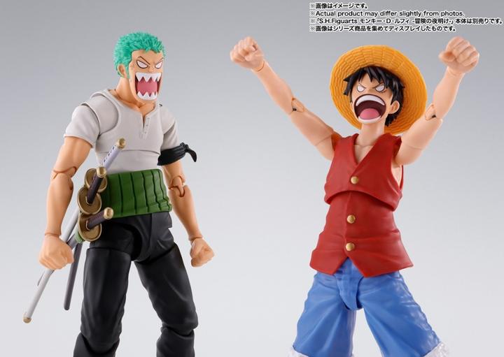 Actual product image Bandai One Piece S.H.Figuarts Roronoa Zoro Romance Dawn Version