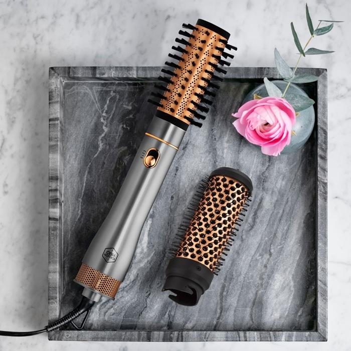 Image du produit OBH Nordica Keratin Care Hot Air Styler Brosse à air chaud Or chaud, acier inoxydable 3 m