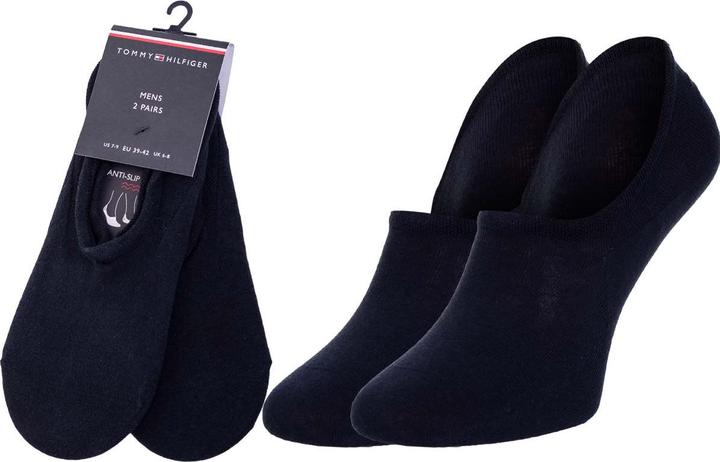 Produktbild Tommy Hilfiger Mens Footie, Navy, 43-46 (2er Pack) (43 - 46)