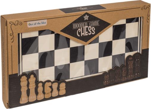 Actual product image Out of the blue ootb - Wooden board game, chess, approx. 34 x 34 cm