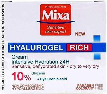 Label énergétique Mixa Hyalurogel Rich (50 ml, Crème de jour)