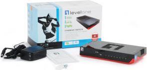 Immagine prodotto LevelOne GSW-0807 Switch Gigabit Ethernet a 8 porte 1000Mb/s, Full Duplex, 10/100 Mb/s, Full/Half Duplex (8 Porti)