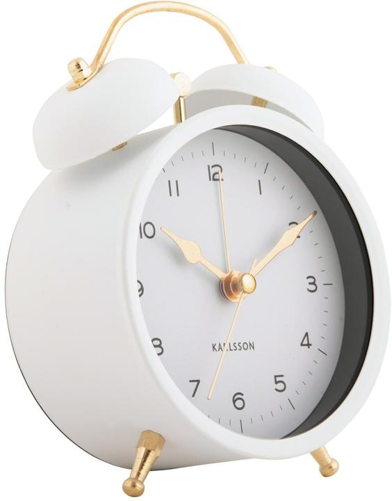 Immagine prodotto Karlsson Sveglia classica Twin Bell Bianco