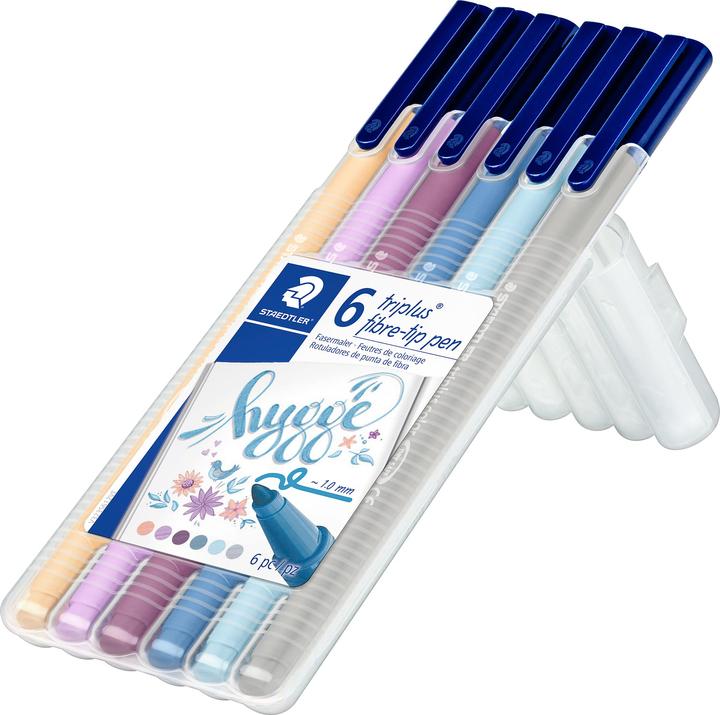 Actual product image Staedtler triplus color 323 triangular fibre-tip pens (Multinational, 6 x)