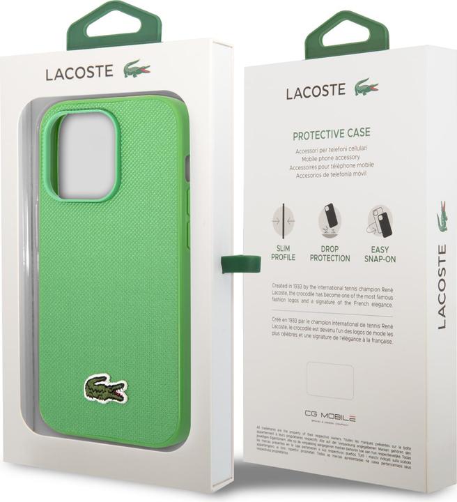 Image du produit Lacoste LCHMP14LPVCN iPhone 14 Pro 6.1" zielony/green étui rigide Iconic Petit Pique MagSafe (Apple iPhone 14 Pro)