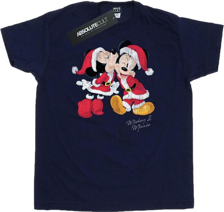 Produktbild Disney Mickey And Minnie Christmas Kiss TShirt (XXL)