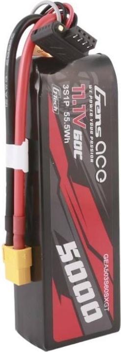 Immagine prodotto Gens Ace G-Tech 5000mAh 11.1V 60C 3S1P Lipo con spina XT60 (11.10 V, 5000 mAh)