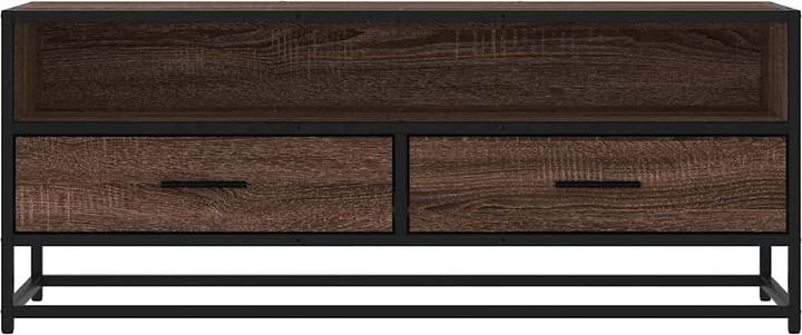 Actual product image VidaXL TV cabinet Lowboard TV cabinet TV table Brown oak look (100 x 34.5 x 40 cm)