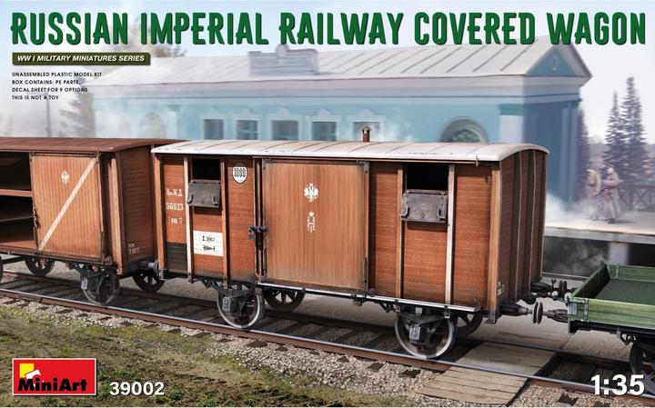 Actual product image Mini art Russian Imperial Railway Covered Wagon
