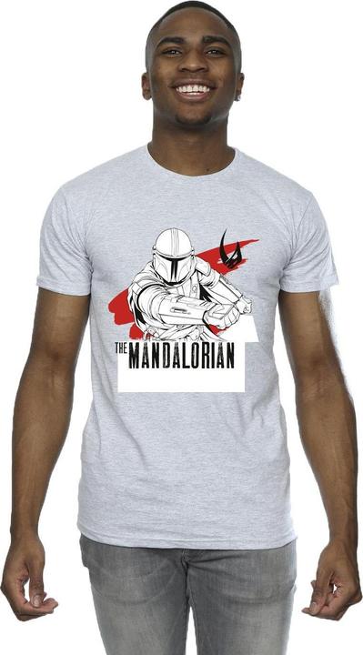 Immagine prodotto Star Wars The Mandalorian Mando Shoots Maglietta Uomo (3XL)