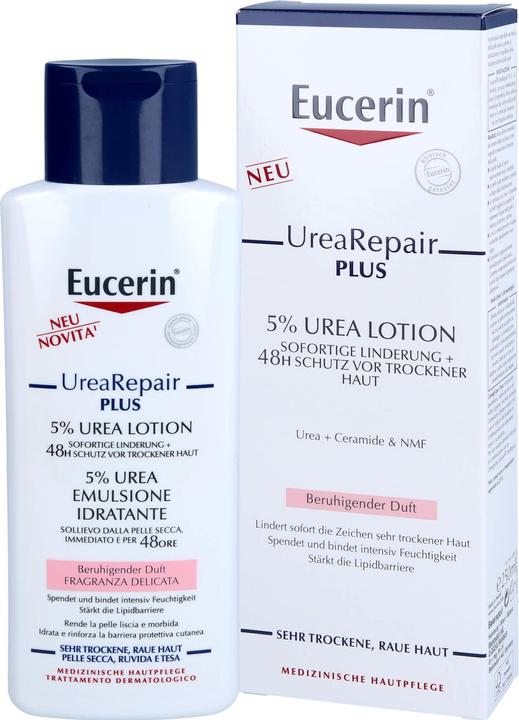 Immagine prodotto Eucerin UreaRepair PLUS Lozione al 5 % con fragranza lenitiva (Lozione corpo, 250 ml)
