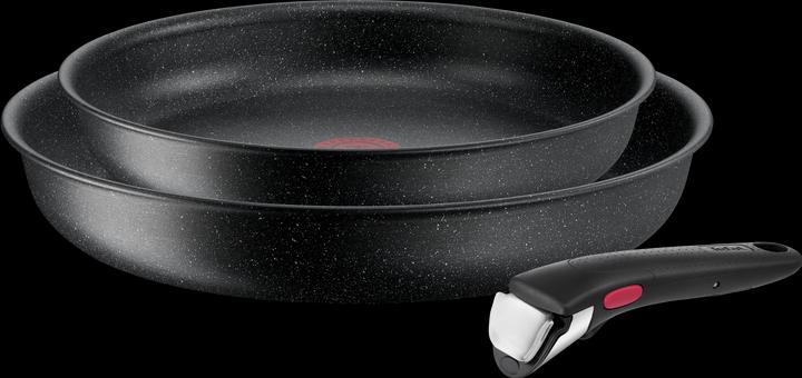 Immagine prodotto Tefal Ingenio Black Stone (28 cm, Set di pentole e padelle da cucina, Alluminio)
