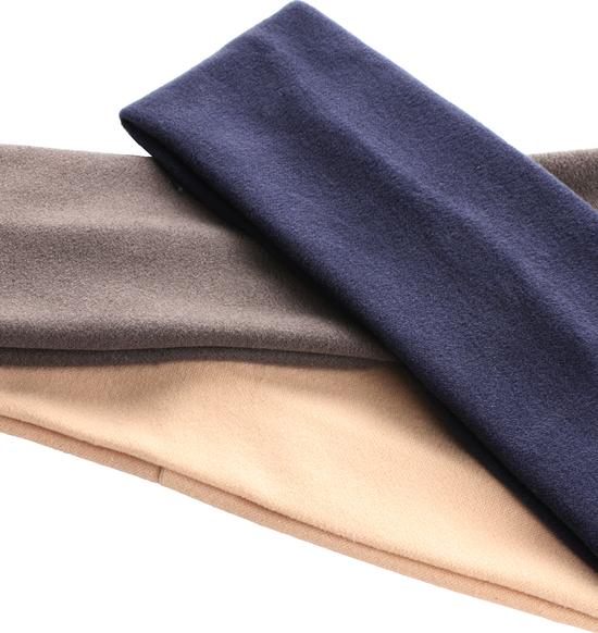 Trisa Fashion Haarband Blau, Grau, Beige 3 Stk.