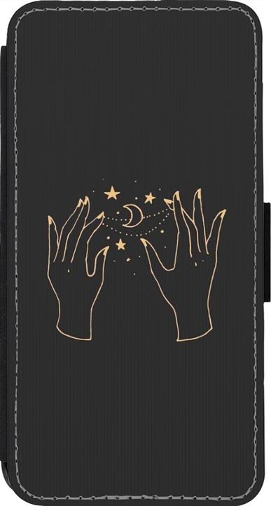 Produktbild PhoneLook Hülle Wallet schwarz Grey magic hands (Apple iPhone 14 Pro)