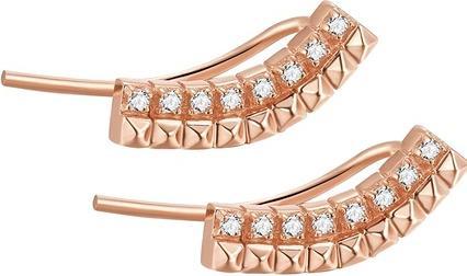 Produktbild Rosato Longitudinal bronze earrings with cubica zircons RZO041