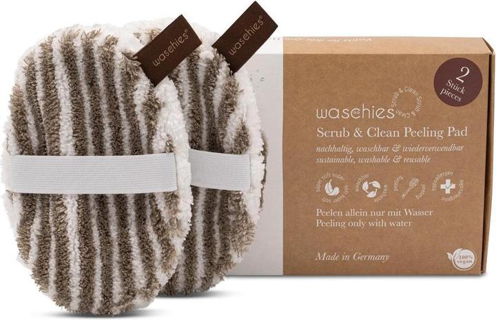 Waschies Set di 2 scrub per il corpo e pulizia della zebra
